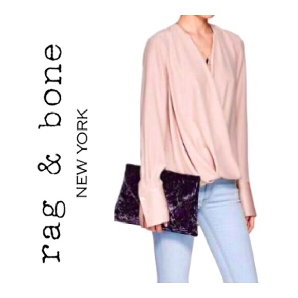 Rag & Bone Silk Charmeuse Max Blouse - Picture 1 of 6